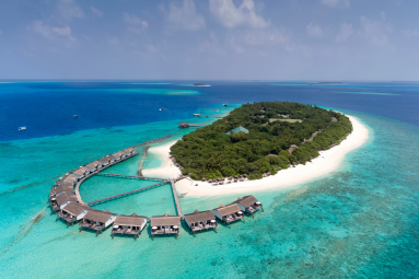 Reethi Beach - aerial view